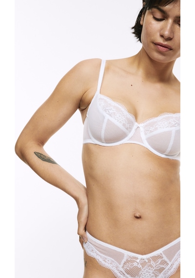 Marks & Spencer Jasmine Dantelli Destekli Sütyen T33002402 Beyaz