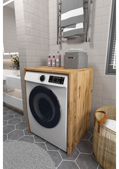Çamaşır Makinesi Dolabı Kurutma Makinesi Uyumlu Kapaksız Dolap 91.8 X 67.3 X 60 Cm Atlantik Çam Çamaşır Makinesi Dolabı Kurutma Makinesi Uyumlu Kapaksız Dolap 91.8 X 67.3 X 60 Cm Atlantik Çam