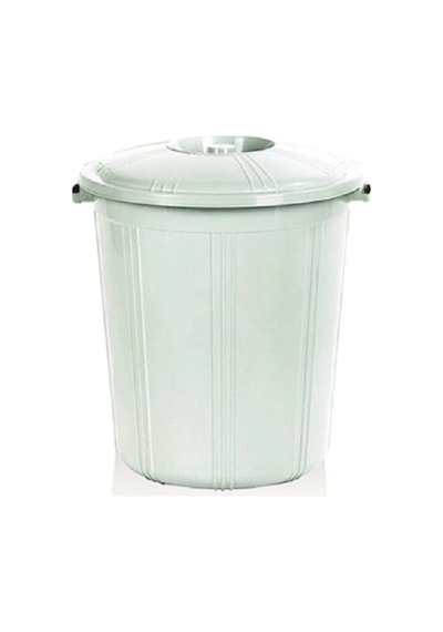 Nossa Bil-001 Kapaklı Gri Çöp Kovası 50 Lt Gri
