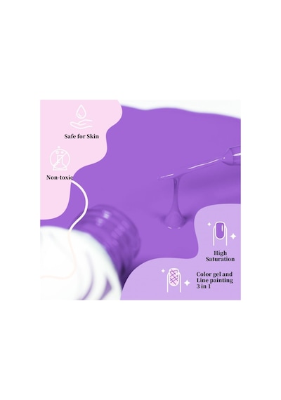 8 Ml Naıl Art Paıntıng Gel Uv Set Naıl Art Çizim Seti 12 Parça