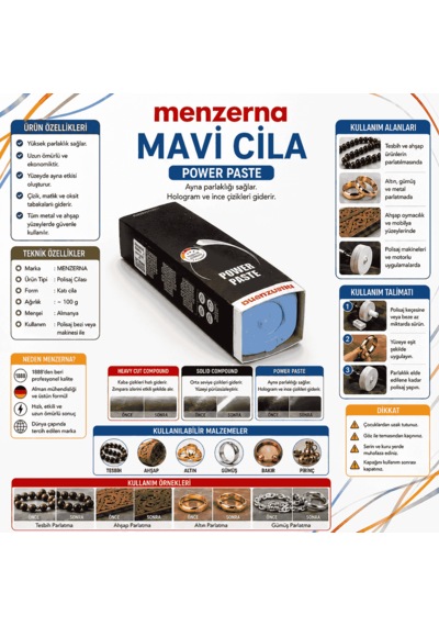 Menzerna Cila - Mavi Renk