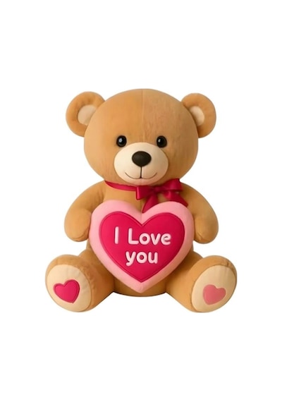 Mey İthalat Pl50166 40 Cm I Love Ayılar Çok Renkli