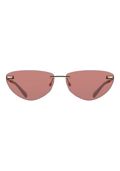 Calvin Klein Jeans Ckj 25208s 723 63 Kadın Cat Eye Gold Metal Güneş Gözlüğü Altın