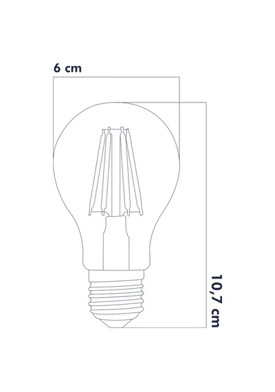 Led Ampul 6w 6500k E27 Beyaz A60 10'lu Erd-96