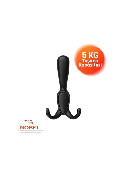 Ari S Portmanto Askısı, Metal Vestiyer Askısı, Matsiyah, Duvar Ve Dolap Askılığı 5'li Set Vidalı Matsi Yah