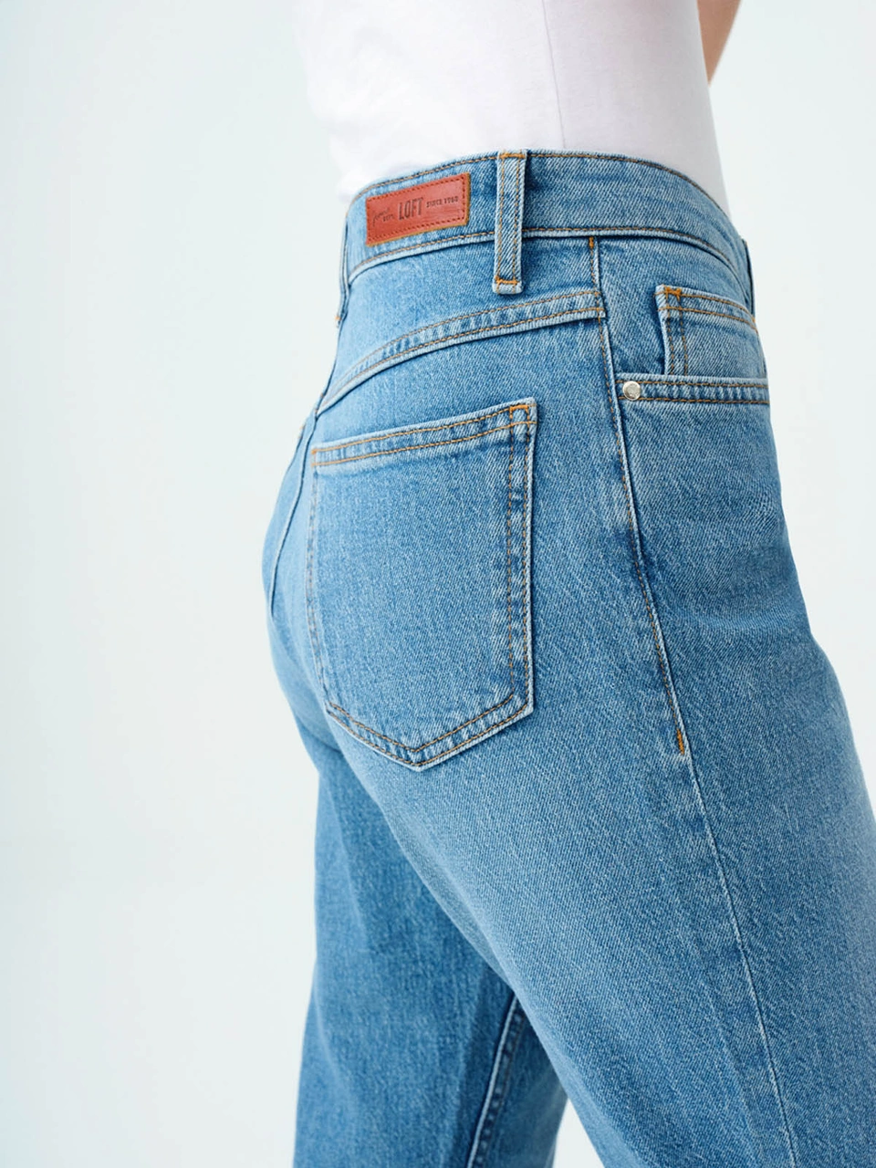 Loft Mom Slim Fit Mavi Kadın Jean Pantolon Lf2037084 Mavi