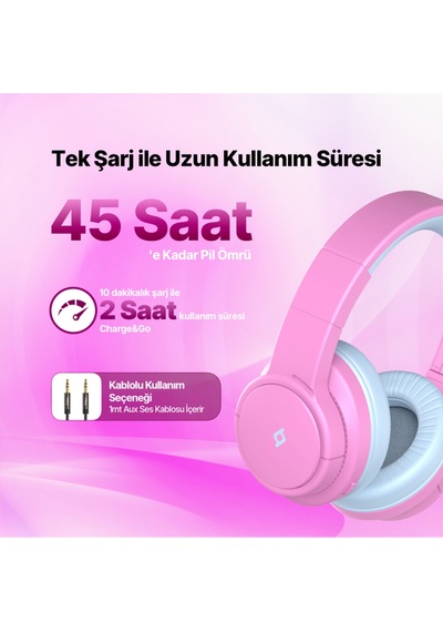 Soundbuddy 3 Kulaküstü Kablosuz Bluetooth Çocuk Kulaklığı - 2km171