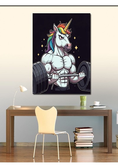 Kanvas Tablo Güçlü Unicorn 50cmx70cm
