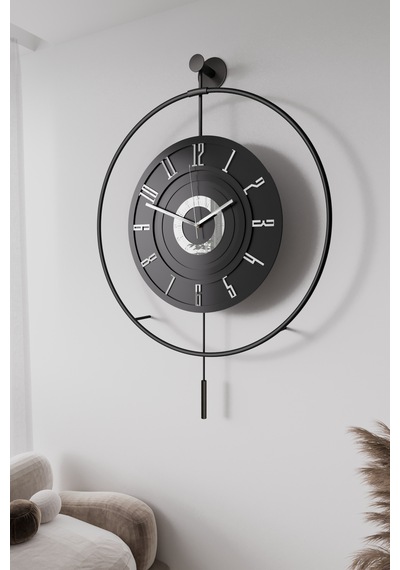 MetaQuartz Aksesuar (Büyük Boy-50*75 cm)Siyah Timelles-pilli Led - Quartz Mekanizmalı