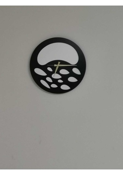 Nova Model Duvar Saati 50 X 50 Cm - Duvar Dekorasyon Ürünleri Siyah Beyaz