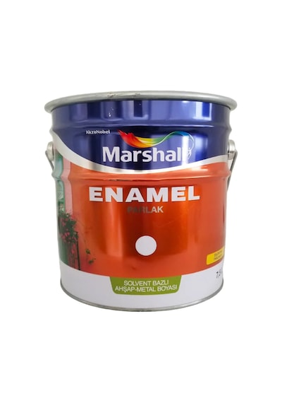 Marshall Enamel Parlak Sentetik Yağlı Boya İç Ve Dış Cephe Beyaz 7,5 L Diğer