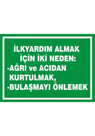 Ilkyardım Almak Için Iki Neden Levhası