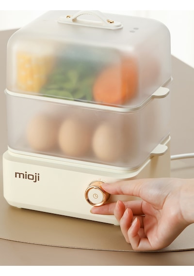 Mioji EG8B 500 W Yumurta Ve Çok Amaçlı Buharlı Pişirici Beyaz