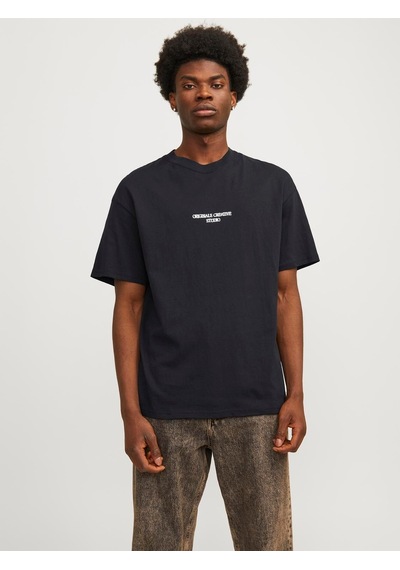 Jack & Jones Erkek Sırt Baskılı Oversize T-shirt - 12256289 001