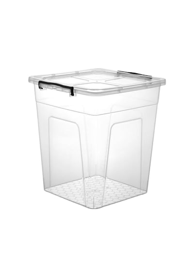Kilitli Kapaklı Şeffaf Saklama Kutusu - 30 Litre 0