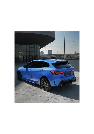 Bmw 1 Serisi F40 2019+ M Paket Body Kit Seti Ön Lip Marşpiyel Difüzör Spoiler Flap
