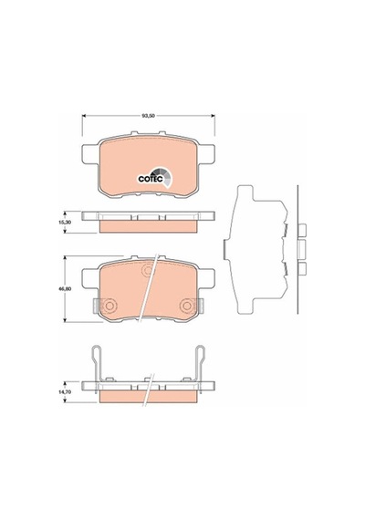 Honda Accord Arka Fren Balatası 2008-2015