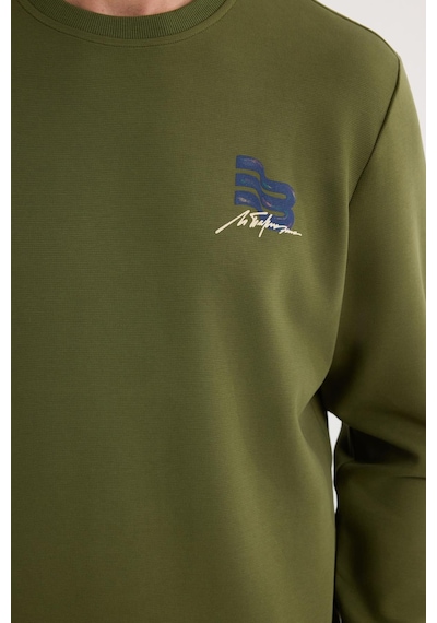 Tudors Unisex Relax Fit Pamuklu Yumuşak Dokulu Bisiklet Yaka İçi Polarlı Baskılı Yeşil Sweatshirt-37312 Yeşil Tudors Unisex Relax Fit Pamuklu Yumuşak Dokulu Bisiklet Yaka İçi Polarlı Baskılı Yeşil Sweatshirt-37312 Yeşil