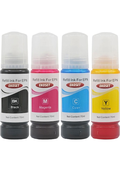 Ekoset Epson L1110 L3110 L3111 L3150 4 Renk Uyumlu Mürekkep 103 S