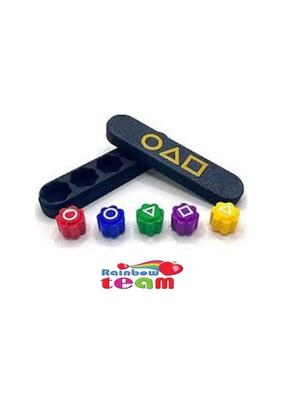 Rainbow Team ,kumlu Squid Game Oyun 5 Taş Seti Renkli Taş Gonggi, Beş Taş, Kalamar Oyunu