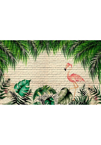 Flamingo Desenli Duvar Kağıdı (359255161)