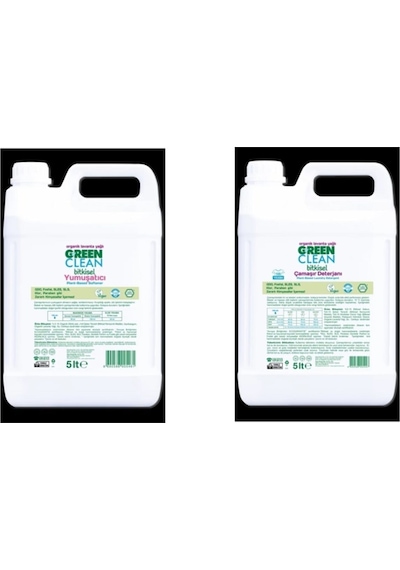 Green Clean Çamaşır Deterjan 5 Lt Ve Yumuşatıcı 5 Lt