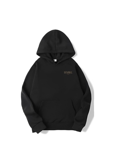 Brz Collection Unisex Oversize Heritage Is Timeless Istanbul Hoodie Siyah