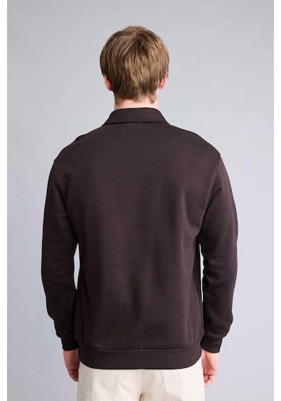 Defacto Kalın Kumaş Sweatshirt H1833ax26spbn337 Kahve-bn337