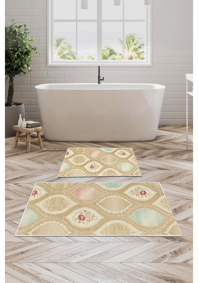 Alanur Trend Kaymaz Taban Dijital Banyo Takımı Kt458 krem