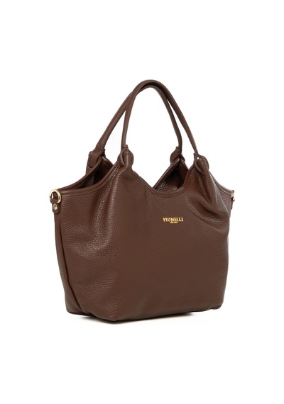 D223 Chocolate Portföy Çantası Kadın Vıkı S Piumelli Milano Bag D223 Chocolate