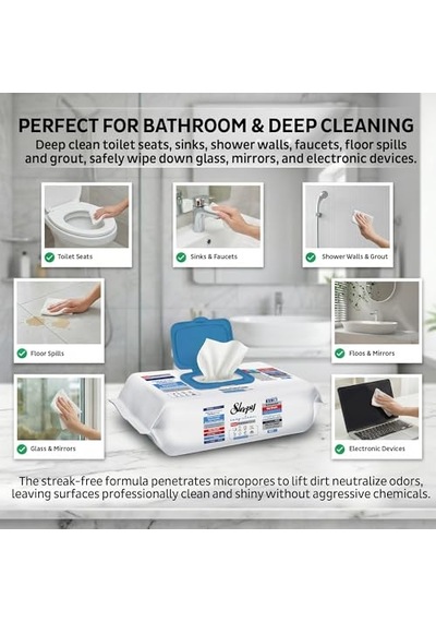 Easy Clean Premium Çamaşır Suyu Katkılı Yüzey Temizlik Havlusu Mendili 3x100 300 Yaprak