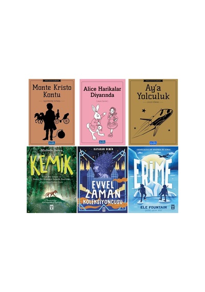 Ortaokul 4.5.ve 6.sınıf Kemik,evvel Zaman Koleksiyoncusu,erime.6 Kitap Set