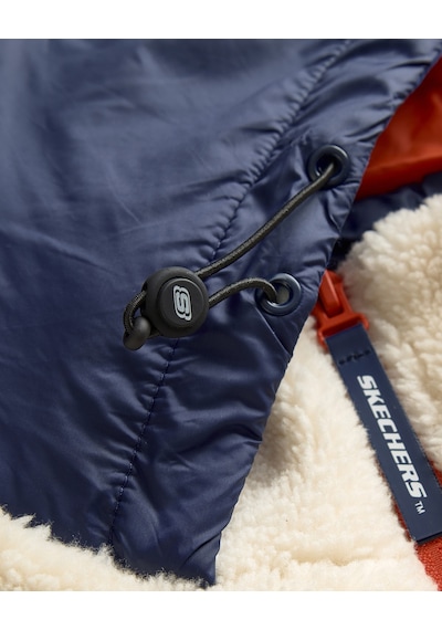 Skechers M Outdoor Fleece Full Zip Sherpa Erkek Offwhite Mont S242039-102 Beyaz Skechers M Outdoor Fleece Full Zip Sherpa Erkek Offwhite Mont S242039-102 Beyaz