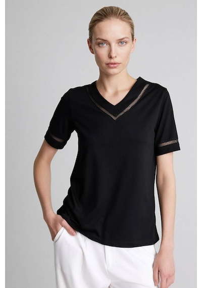 Defacto V Yaka Siyah Kadın T-shirt H1458ax/bk81