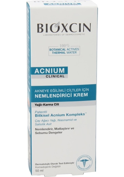 Bioxcin Acnium Sebum Dengeleyici ve Nemlendirici Krem 50 ML