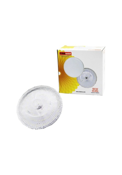 Ers Nisaluce Eamp-020k/b Mika Kristal Camlı 20w Ufo Led Ampul Beyaz 6500k