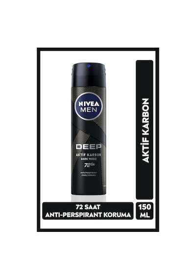 Nivea Men Deep Dimension Erkek Sprey Deodorant 3 x 150 ML