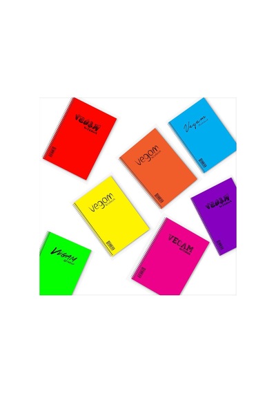 A4 Defter Pp Telli Spiralli Yaprak 72 Yaprak-Kareli