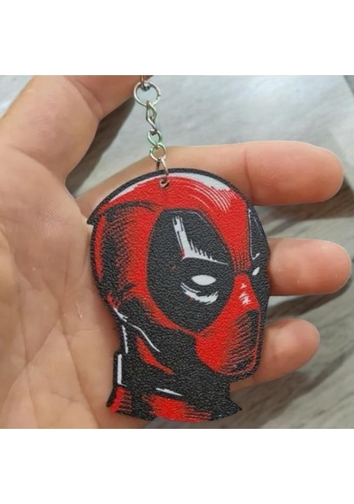 Büyük Deadpool Sevimli Figür Karakter Anahtarlık Çok Renkli