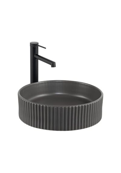 E-w1001mf Tezgah Üstü Mat Füme Lavabo Renkli