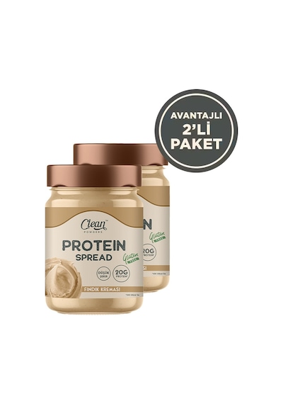 Clean Powders Protein Spread 350 Gr Fındık Kreması 2 Adet