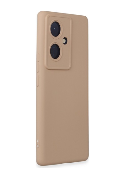 V29 Lite Kılıf Nano İçi Kadife Silikon - Pudra