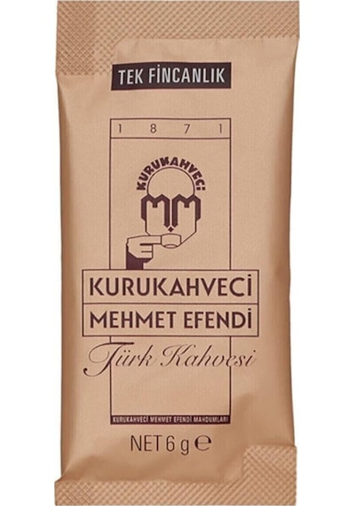 Kurukahveci Mehmet Efendi Tek Fincanlık Türk Kahvesi Kutu 12 x 6 G