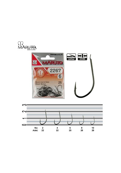 Maruto 2267 Black Nikel 21'li Olta İğnesi No:1 - Standart