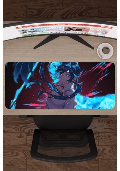Kaeya Genshin Impact Anime Oyuncu V5 - 70x30 Xl Gaming Mouse Pad Fare Altlığı
