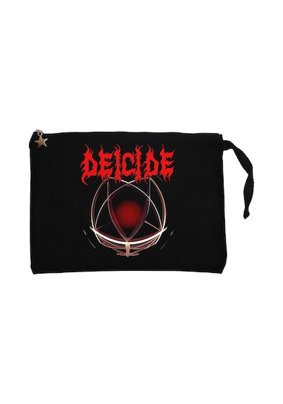 Deicide Legion Siyah Clutch Astarlı Cüzdan / El Çantası Siyah