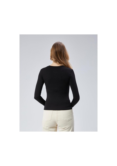 Virago 2'li Soft Cotton Yuvarlak Yaka Uzun Kol Bluz/body Siyah - 687153497 Siyah - 687153497 Siyah