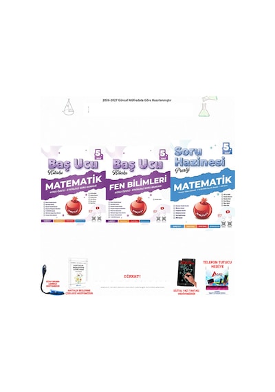 Nartest 5. Sınıf Baş Ucu Matematik Ve 3 Kitap Seti