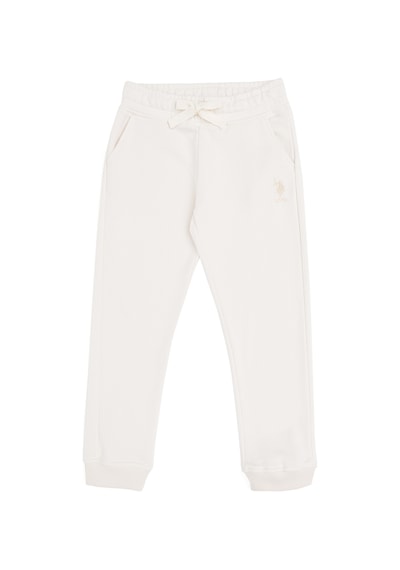 U.s. Polo Assn. Kız Çocuk Krem Basic Örme Pantolon 50291627-vr071 Krem