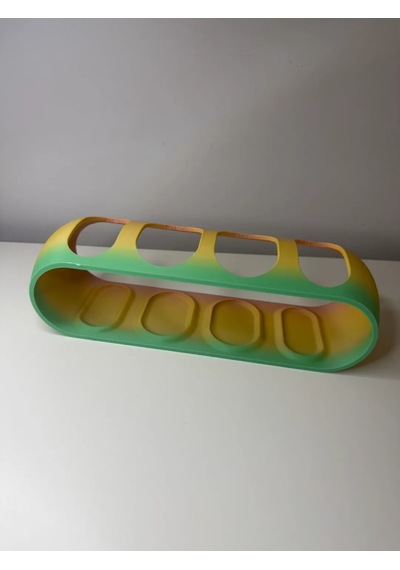 3d Baskı Dört Bölmeli Yatay Kumanda Standı Oval Kumanda Tutucu Sehpa Düzenleyici Renk Geçişli Çok Renkli